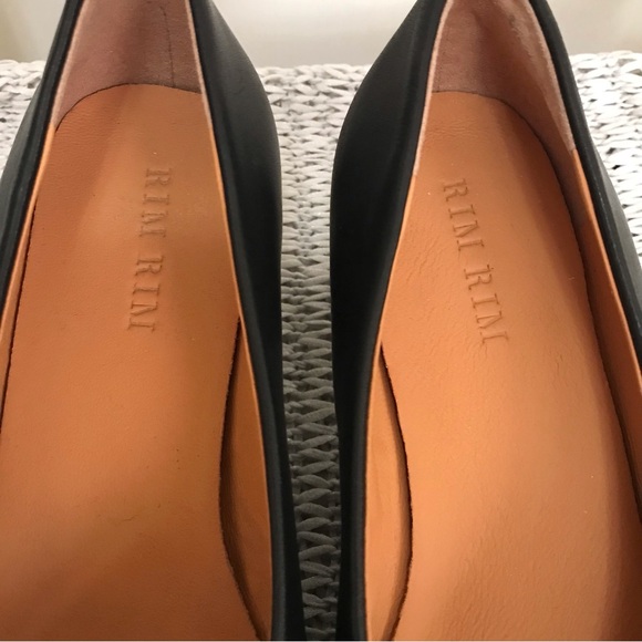 NWOT Rim Rim Leather Pumps Black - Picture 10 of 16